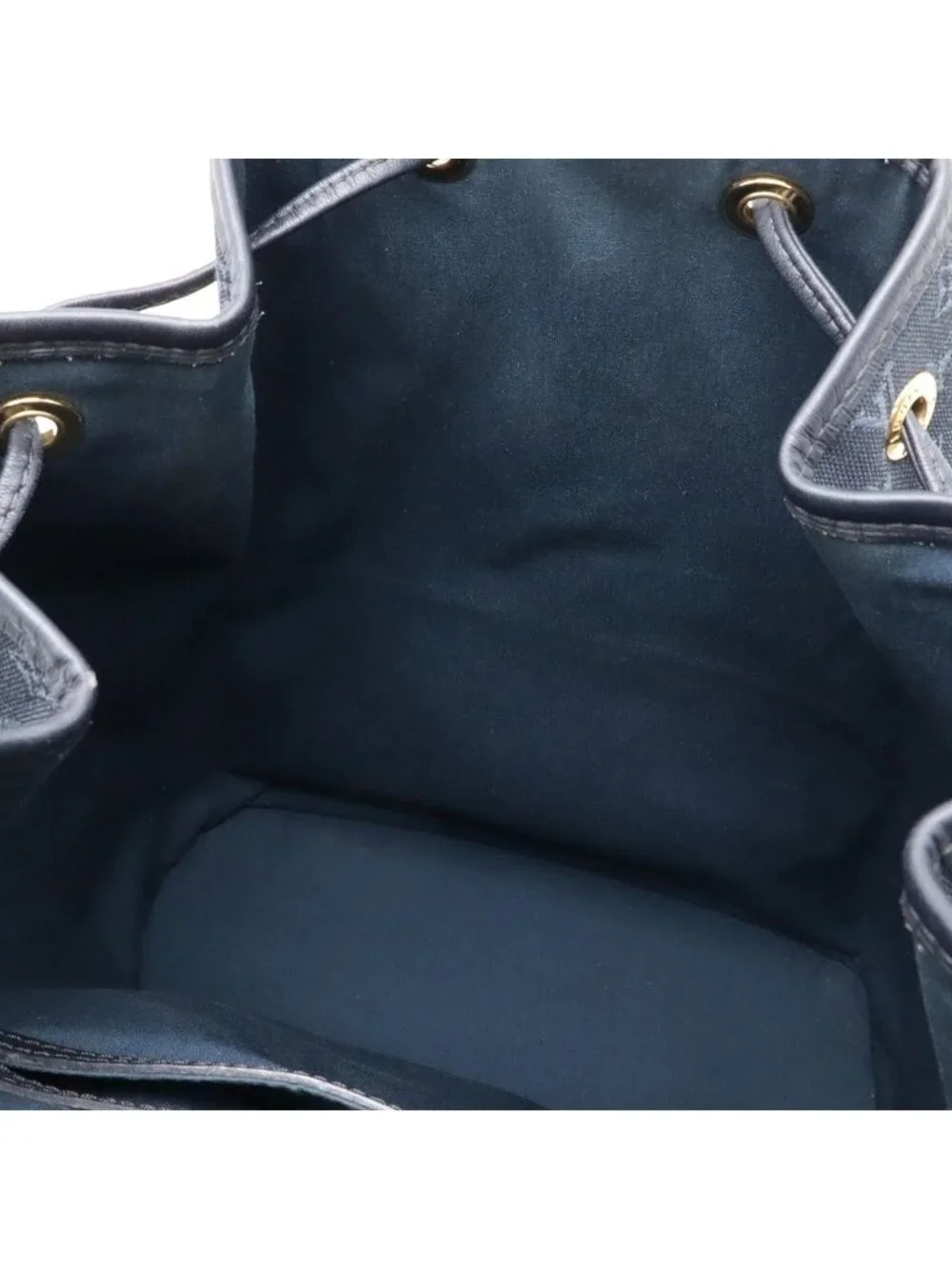 Louis Vuitton Monogram Mini Montsouris GM Backpack Shoulder Bag Blue Navy